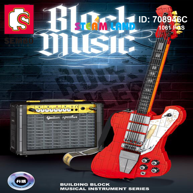 Bộ lego Đàn Guitar  - SEMBO 708946C