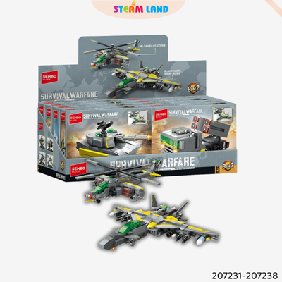 Bộ sưu tập lắp ráp các phương tiện chiến đấu SEMBO BLOCK-207231-207238