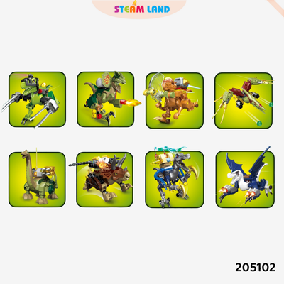 Bộ sưu tập lắp ráp khủng long khu rừng sinh tồn SEMBO BLOCK-205102