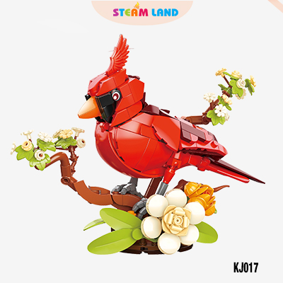 Đồ chơi lắp ráp chim Hồng Y Bắc Mỹ - JAKI-KJ017