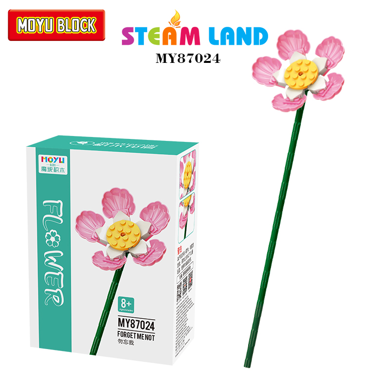 Đồ chơi mô hình Lego hoa lưu ly hồng - MOYU 87024