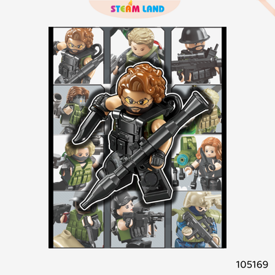 Hộp mù lắp ráp chiến binh trang bị vũ khí hạng nặng SEMBO BLOCK-105169