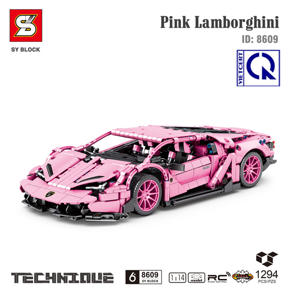 Lamborghini màu hồng - SY BLOCK 8609