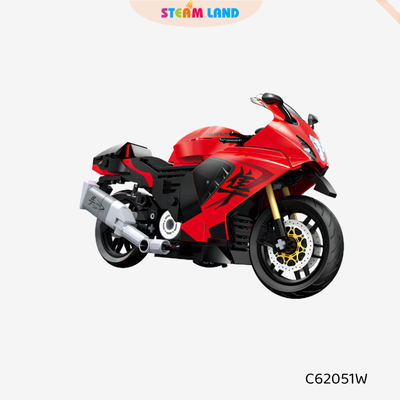 Lắp ráp mô hình xe máy Suzuki Hayabusa tỉ lệ 1:12 (Bản tĩnh) (YK17) - CaDA-C62051W