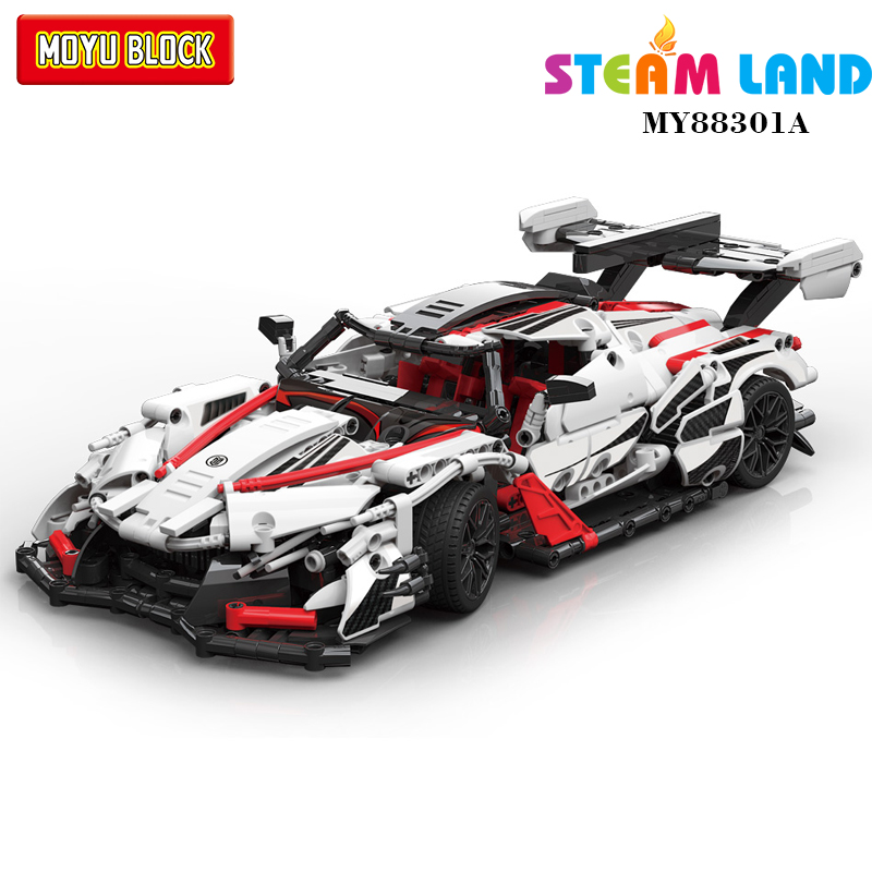 Lego lắp ghép Siêu xe thể thao Apollo IE Tiffany Trắng - MOYU 88301A