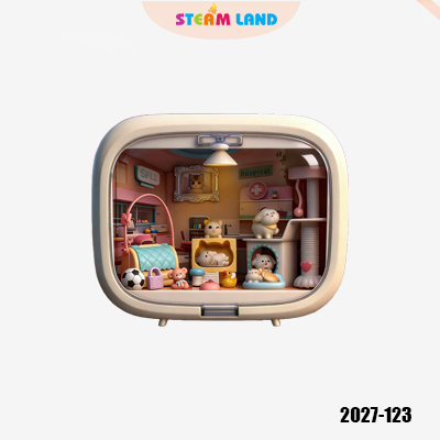 Mô hình lắp ráp DIY cửa hàng thú cưng (có đèn) - NXYBS-2027-123