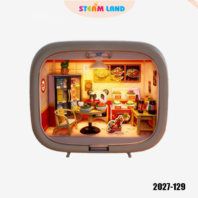 Mô hình lắp ráp DIY quán lẩu mini (có đèn) - NXYBS-2027-129